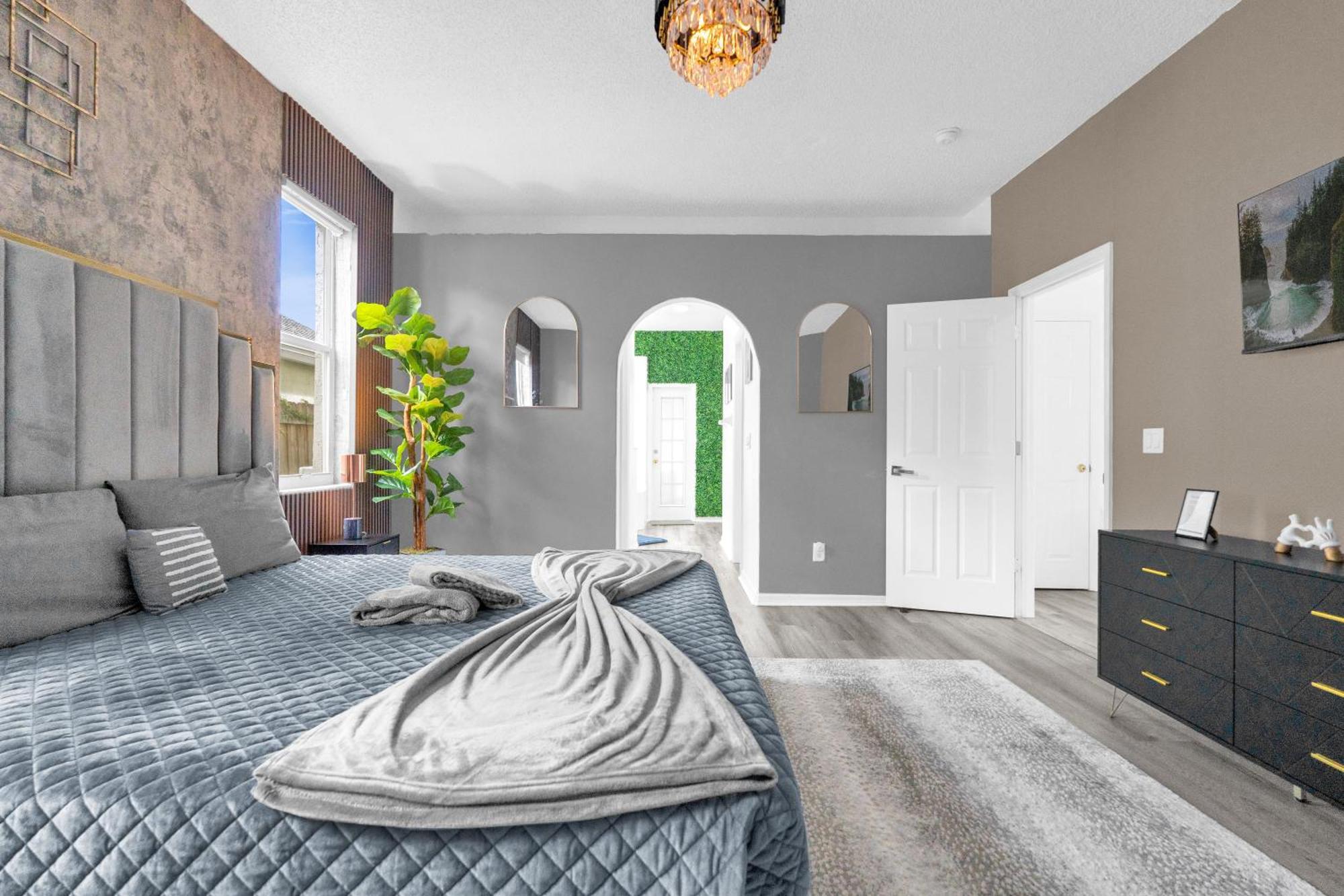 Beautiful 5Br 4 Baths Themed Home Near Disney And Universal, Private Pool, Gameroom, Baby Crib And More キシミー エクステリア 写真