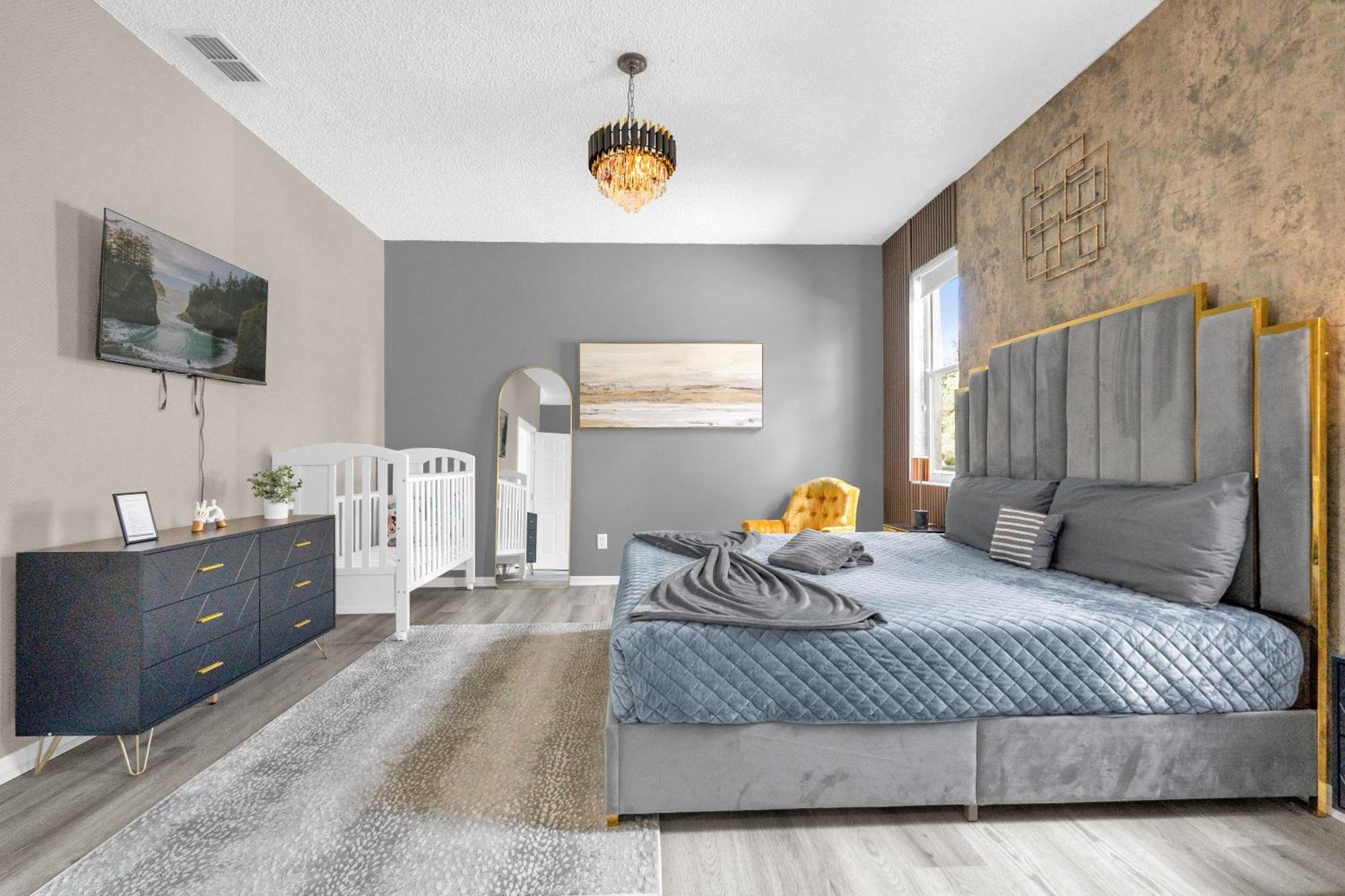 Beautiful 5Br 4 Baths Themed Home Near Disney And Universal, Private Pool, Gameroom, Baby Crib And More キシミー エクステリア 写真